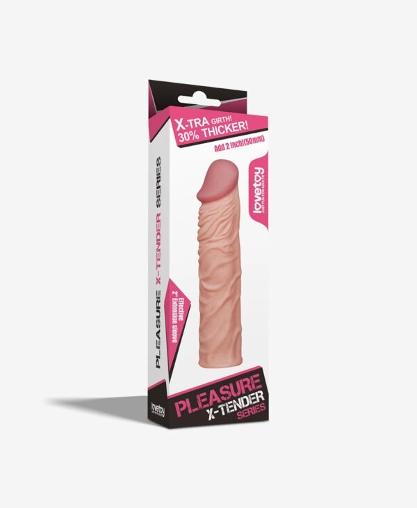 Realistik Penis Kılıfı 5 cm Uzatmalı