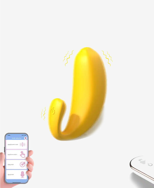 banana app telefon kontrollu ve uzaktan kumandali giyilebilir sarjli vibrator