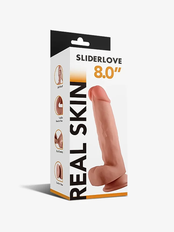 Dual Layer Oynar Derili Realistik Penis 20 cmKutu